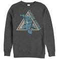 thumbnail image 1 of Men's Marvel Triangle Captain America  Sweatshirt Charcoal Heather Large, 1 of 3