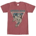 thumbnail image 1 of Men's Marvel Triangle Spider-Man  Graphic Tee Red Heather X Large, 1 of 4