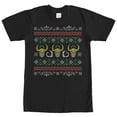 thumbnail image 1 of Men's Marvel Ugly Christmas Loki  Graphic Tee Black X Large, 1 of 4
