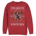 thumbnail image 1 of Men's Marvel Ugly Christmas Scarlet Witch  Sweatshirt Red X Large, 1 of 3
