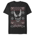 thumbnail image 1 of Men's Marvel Ugly Christmas Venom Face  Graphic Tee Black 2X Large, 1 of 4