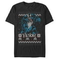 thumbnail image 1 of Men's Marvel Ugly Christmas Venom Pose  Graphic Tee Black Medium, 1 of 4