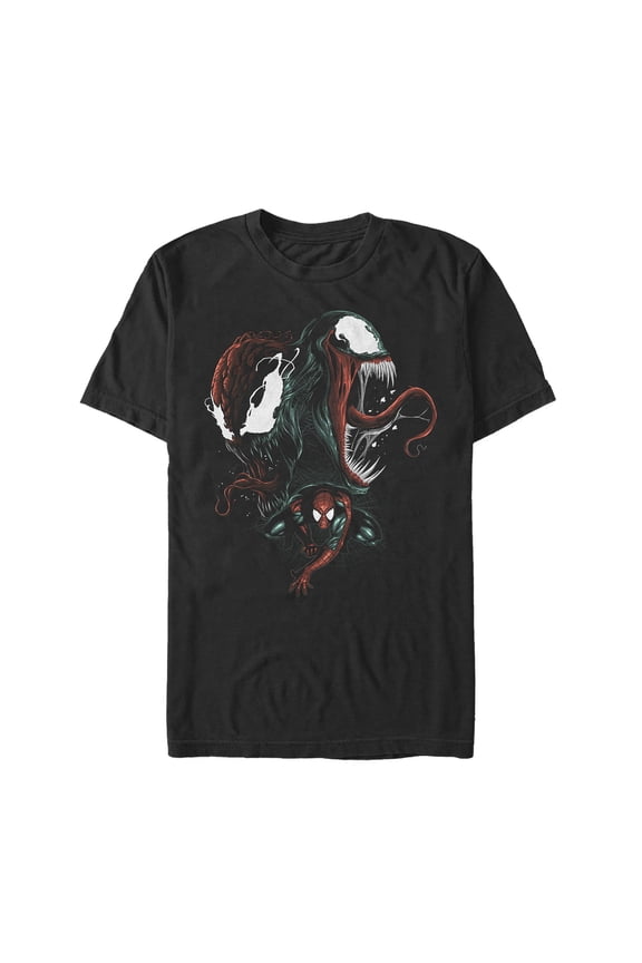 Men's Marvel Venom Alien Symbiote Duo  Graphic Tee Black Large