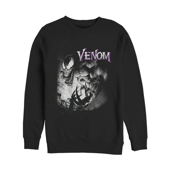 Men's Marvel Venom Angry Sweatshirt Black Small