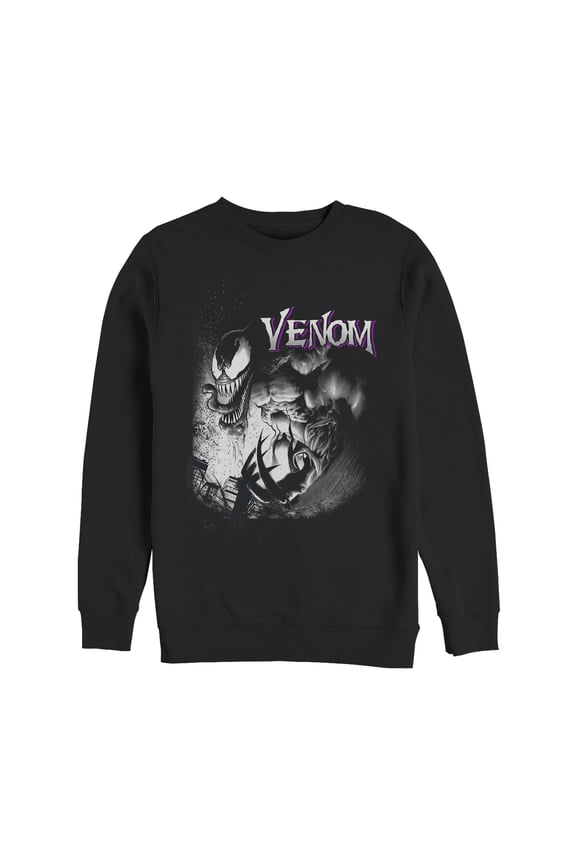 Men's Marvel Venom Angry Sweatshirt Black Small