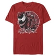 thumbnail image 1 of Men's Marvel Venom Carnage Mask Circle  Graphic Tee Red 2X Large, 1 of 4