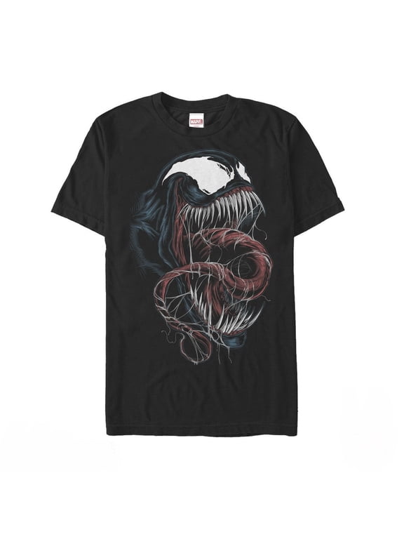 Men's Marvel Venom Close-Up Graphic Tee Black Large