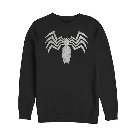Men's Marvel Venom Distressed Claw Logo  Sweatshirt Black Medium