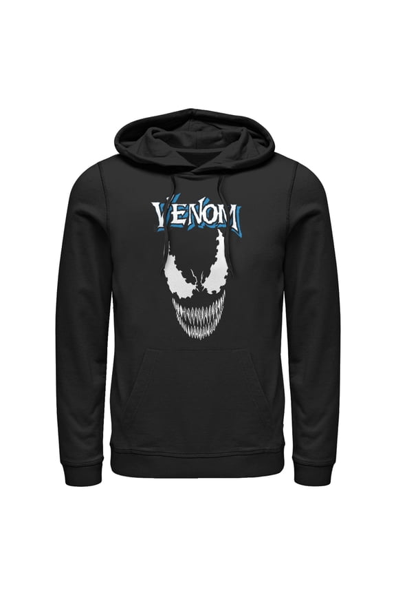 Men's Marvel Venom Face Logo Pull Over Hoodie