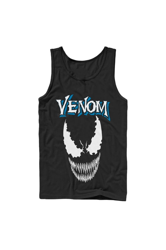 Men's Marvel Venom Face Logo Tank Top Black X Large