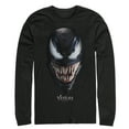 thumbnail image 1 of Men's Marvel Venom Film All Smiles  Long Sleeve Shirt Black Medium, 1 of 3