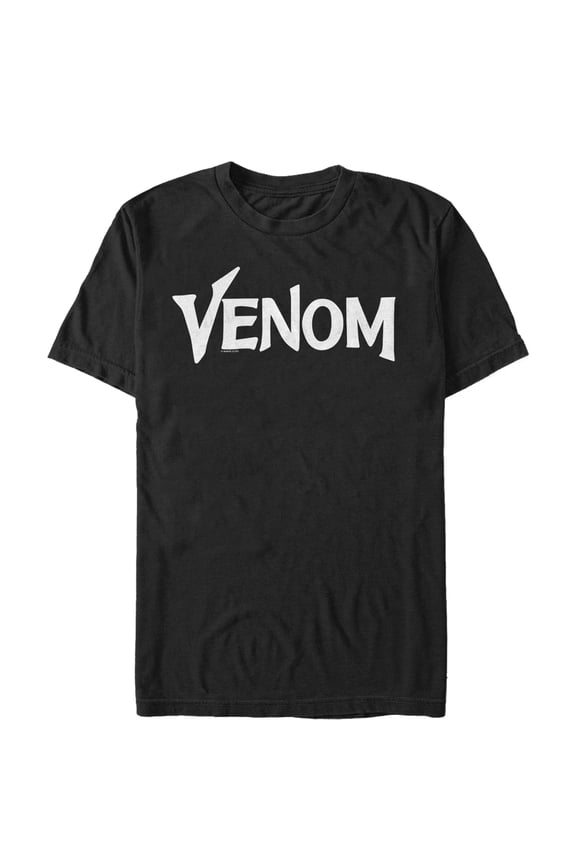 Men's Marvel Venom Film Bold Logo Graphic Tee Black Small