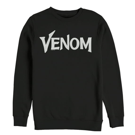 Men's Marvel Venom Film Bold Logo Sweatshirt Black Large