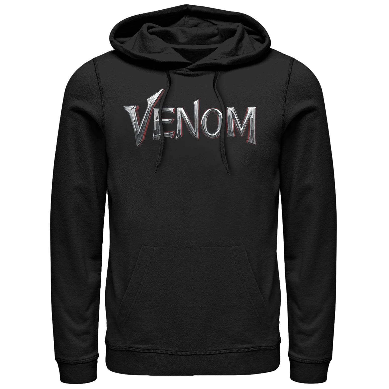 Men s Marvel Venom Film All Eyes Pull Over Hoodie Black Medium Walmart