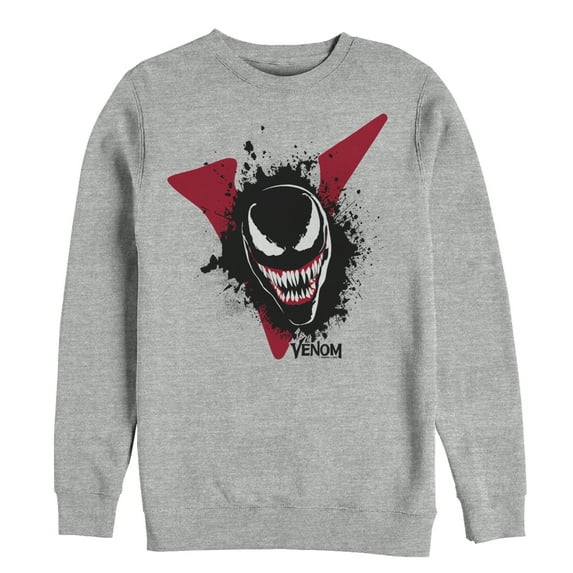Men's Marvel Venom Film Splatter Portrait Sweatshirt Athletic Heather 2X Large