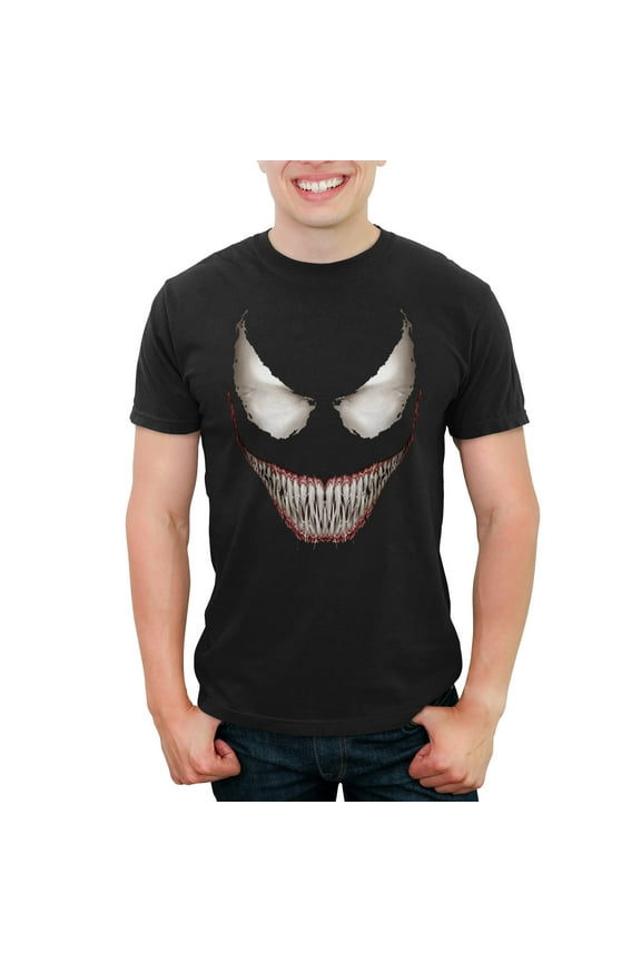 Men's Marvel Venom Grin  Graphic Tee Black 4X Large