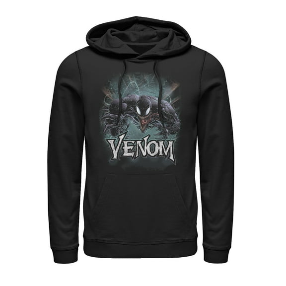 Men's Marvel Venom Jumps  Pull Over Hoodie Black X Large