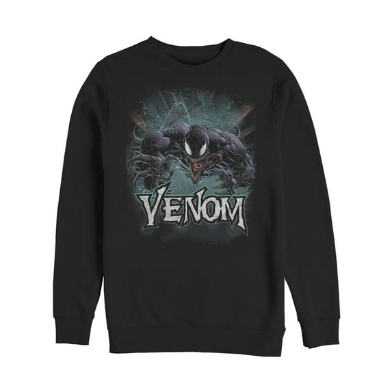 Men's Marvel Venom Jumps Sweatshirt Black Large