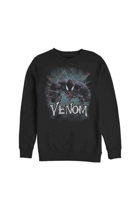 Men's Marvel Venom Jumps Sweatshirt Black Large