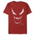 thumbnail image 1 of Men's Marvel Venom: Let There be Carnage Big White and Red face  Graphic Tee Red 3X Large, 1 of 5