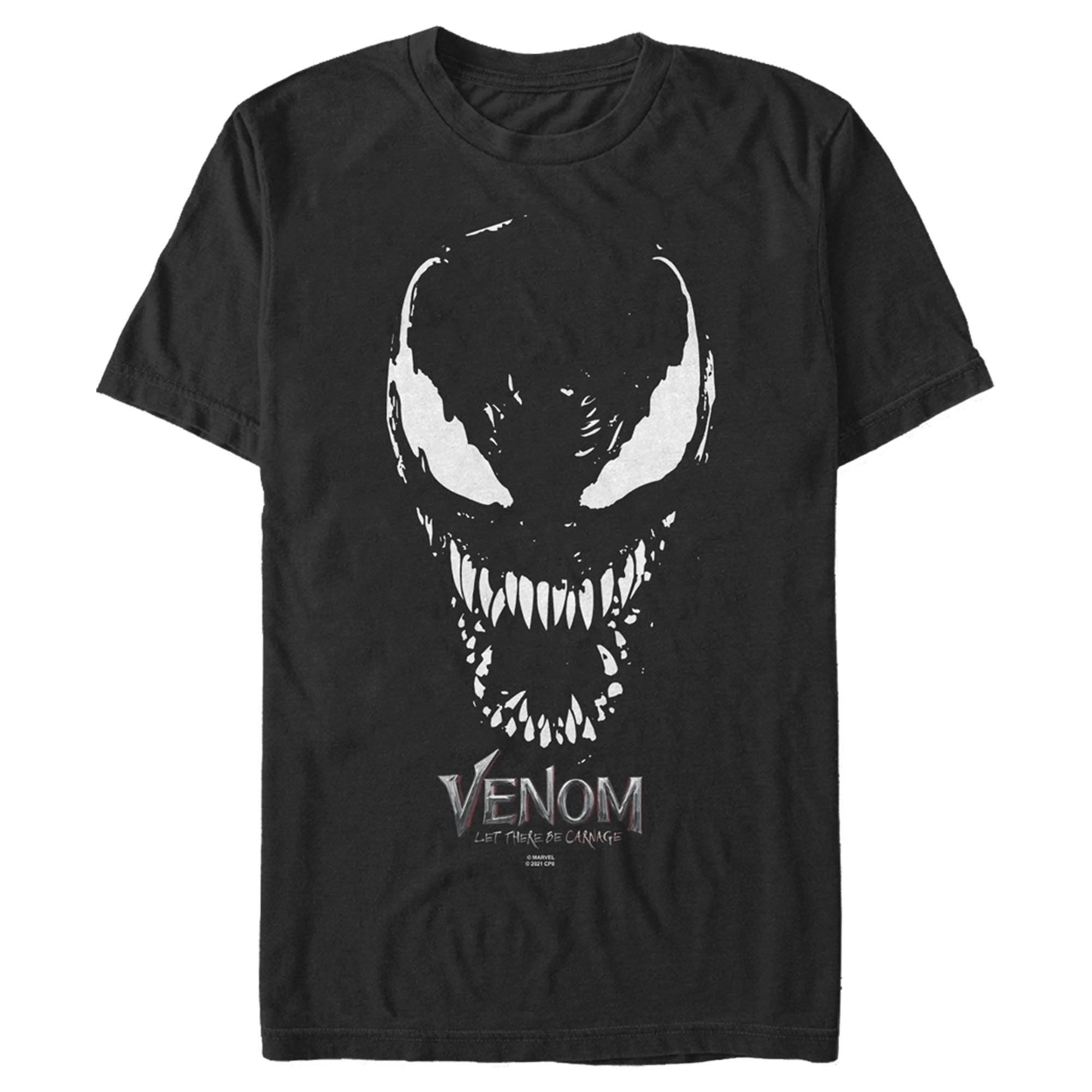★MARVELCOLLECTION★ Small Planet Venom Face Big Silhouette Men's Marvel Venom: Let There be Carnage Big face Logo