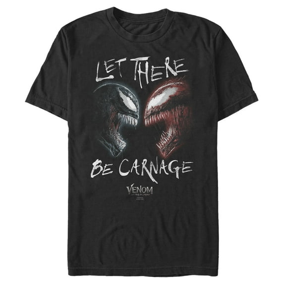 Men's Marvel Venom: Let There be Carnage Black Vs. Red Graphic Tee Black X Large