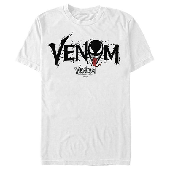 Men's Marvel Venom: Let There be Carnage Black Webs Logo Graphic Tee White X Large