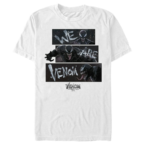 Men's Marvel Venom: Let There be Carnage We are Venom Comic Graphic Tee White Small