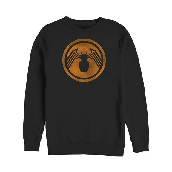 Men's Marvel Venom Logo Retro Circle Sweatshirt Black 3X Large