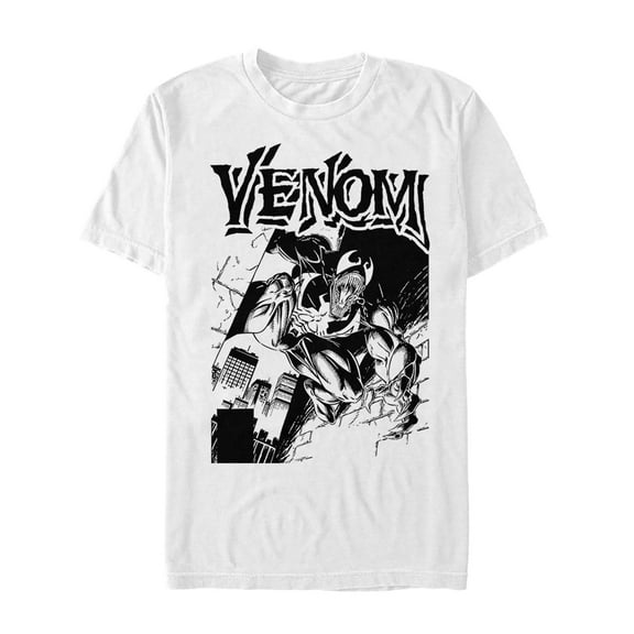 Men's Marvel Venom Lurking Graphic Tee White X Large
