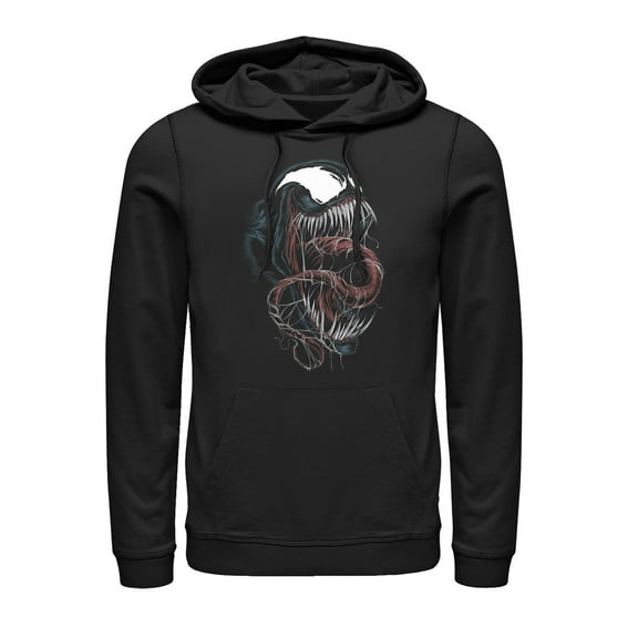 Men's Marvel Venom  Pull Over Hoodie Black Medium
