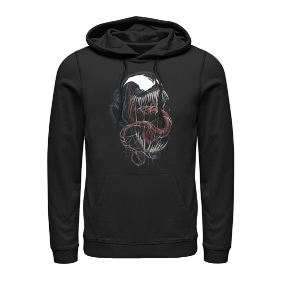 Men's Marvel Venom Pull Over Hoodie Black Small