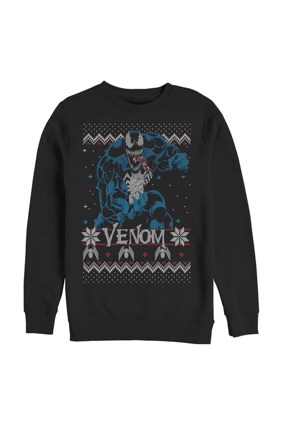 Men's Marvel: Venom Ugly Christmas Pose Sweatshirt