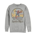 thumbnail image 1 of Men's Marvel Vintage Spider-Man Sun  Sweatshirt Athletic Heather X Large, 1 of 3