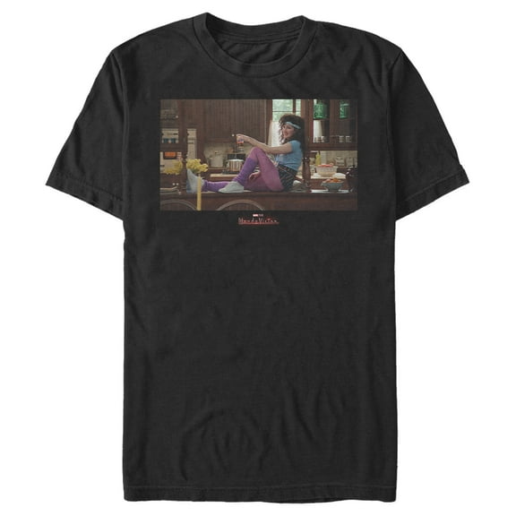 Men's Marvel WandaVision '80s Agatha  Graphic Tee Black X Large