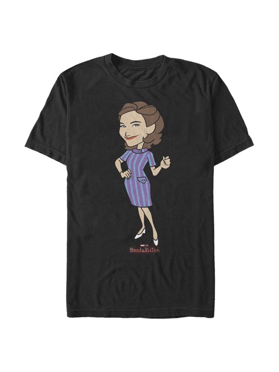Men's Marvel WandaVision Agatha Harkness Graphic Tee Black Small