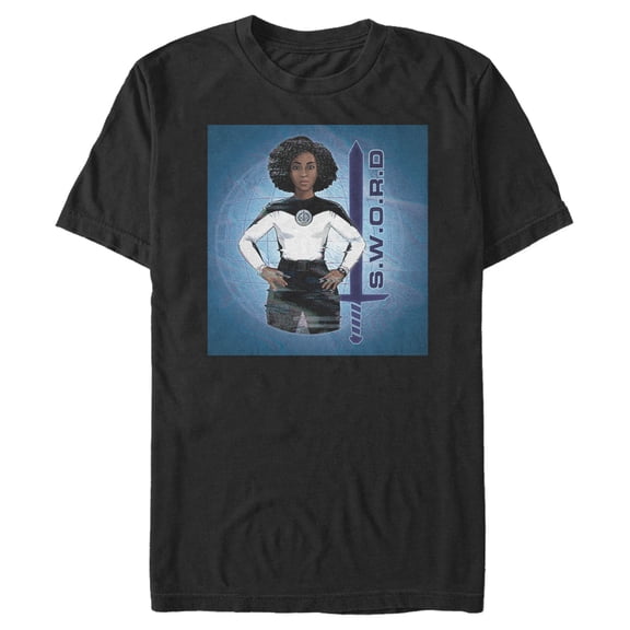 Men's Marvel WandaVision Monica Rambeau S.W.O.R.D Graphic Tee Black 2X Large