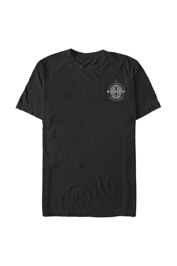 Men's Marvel WandaVision S.W.O.R.D Pocket Logo Graphic Tee Black Small