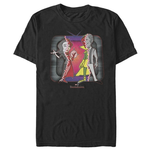 Men's Marvel WandaVision Secret Identities Graphic Tee Black 2X Large