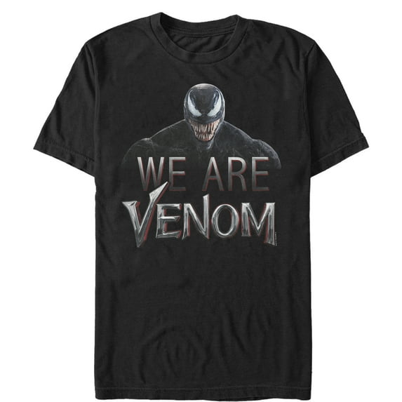 Men's Marvel We Are Venom Film Logo Graphic Tee Black 3X Large