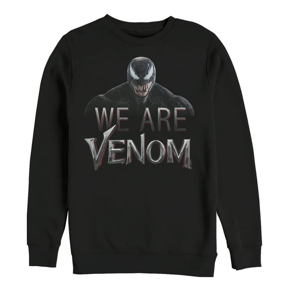 Men's Marvel We Are Venom Film Logo Sweatshirt Black Small