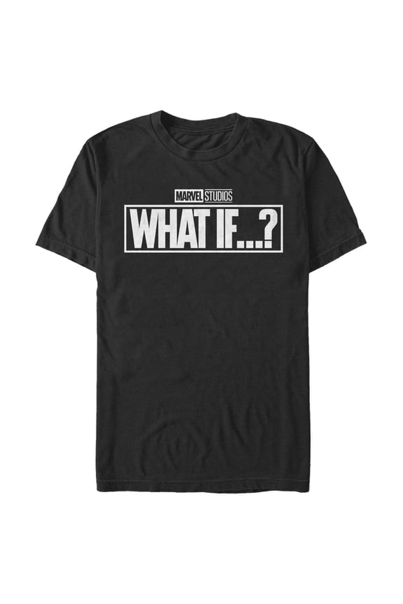Men's Marvel What If…? Bold Logo Graphic Tee Black 3X Large