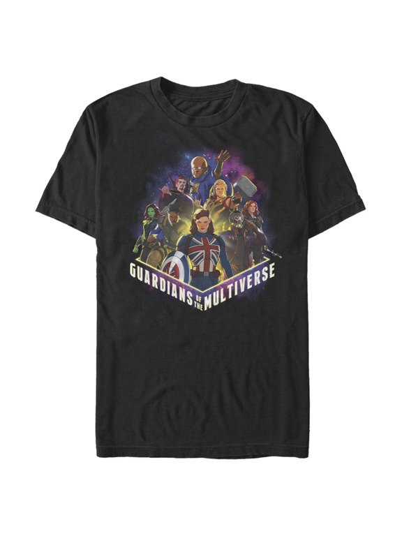 Men's Marvel What if…? Guardians of the Multiverse Graphic Tee Black Medium