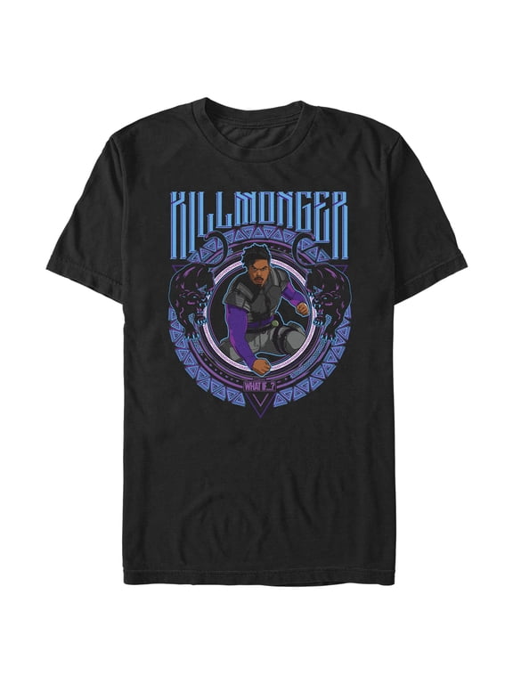 Men's Marvel What if…? Killmonger Graphic Tee Black 3X Large