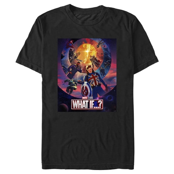 Men's Marvel What if…? Universe Poster Graphic Tee Black Small