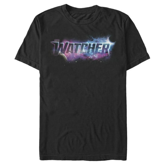 Men's Marvel What if…? Watcher Logo  Graphic Tee Black Medium