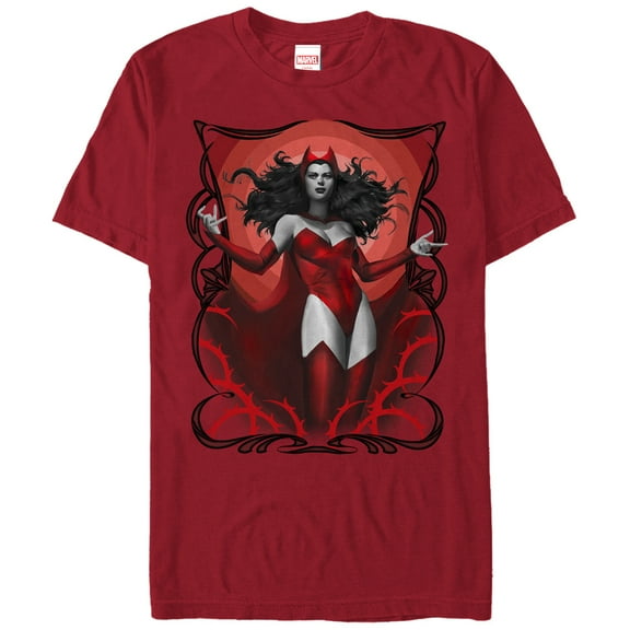Men's Marvel Witch Thorns  Graphic Tee Cardinal Small