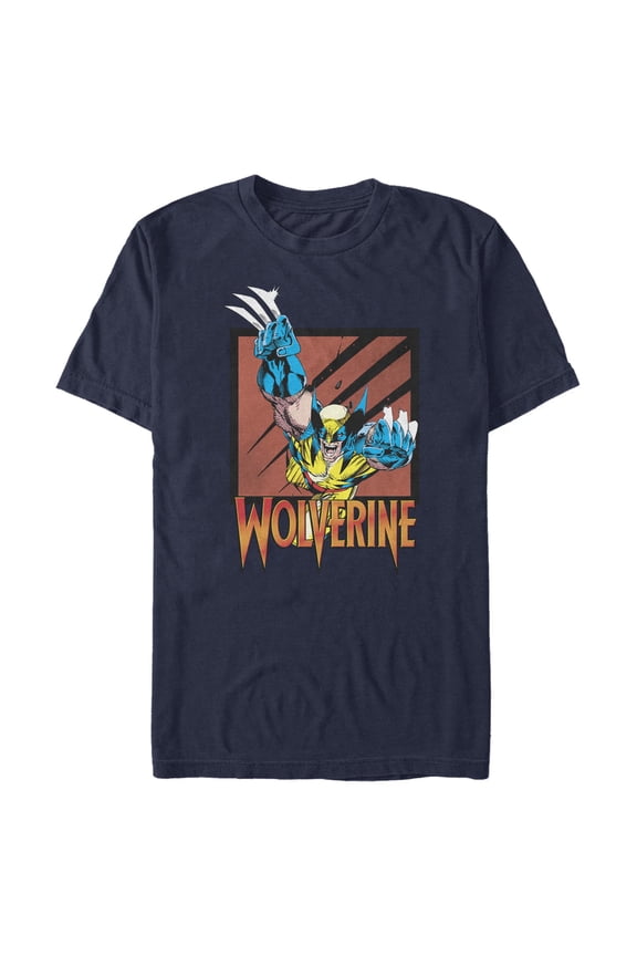 Men's Marvel Wolverine Claw Portrait  Graphic T-Shirt