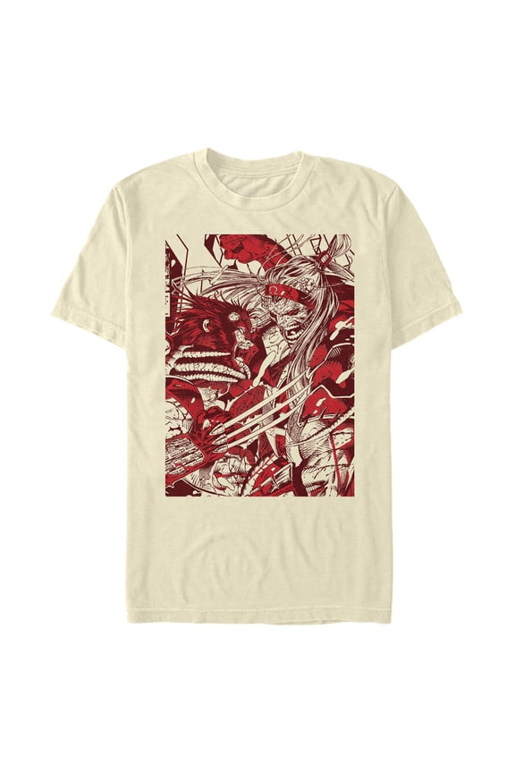 Men's Marvel Wolverine vs Omega Red Graphic T-Shirt