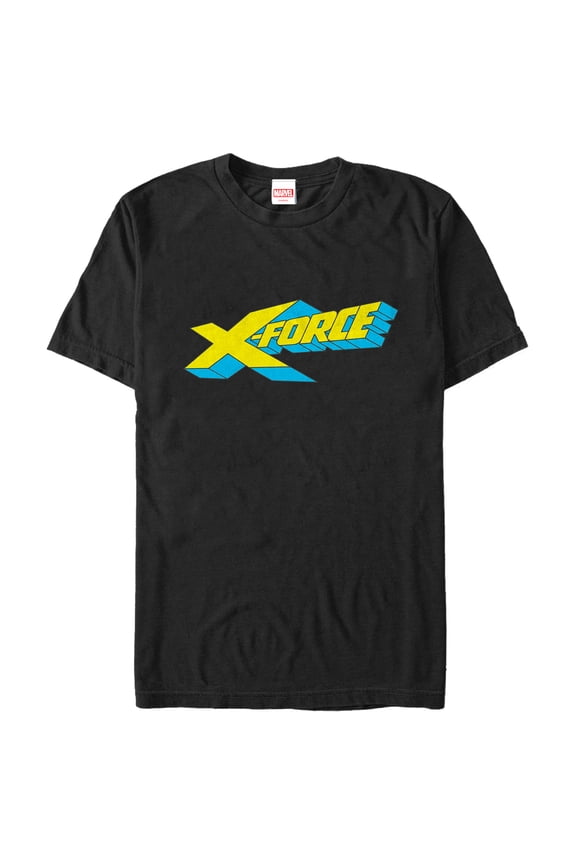 Men's Marvel X-Force Retro Logo Graphic Tee Black 2X Large